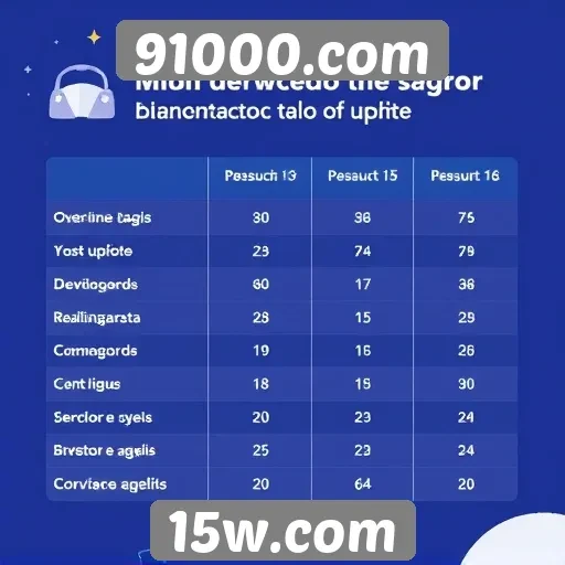 Comparativo entre 91000.com e concorrentes do setor